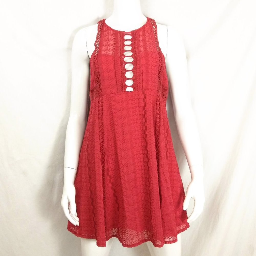 Free People Size 8 Wherever You Go Lace Mini EUC